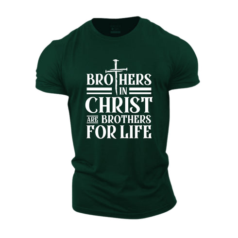 Unisex Brothers In Christ Cotton T-Shirt