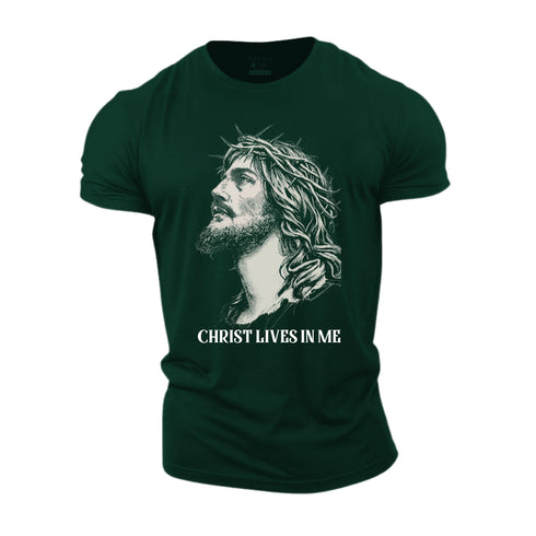 Unisex CHRIST LIVES IN ME Cotton T-Shirt