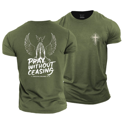 Men's Pray Without Ceasing Cotton T-Shirt