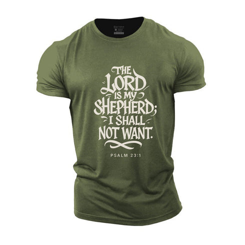 Men's The Lord Is My Shepherd Cotton T-Shirt