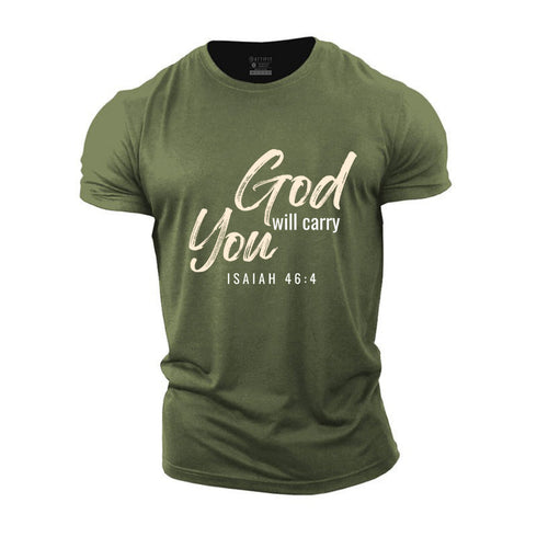 Men's God Will Carry You Cotton T-Shirt