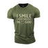 Men's I Smile Cause I Believe In God Cotton T-Shirt