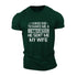 Men's I Asked God Cotton T-Shirt