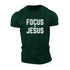 Men's Focus On Jesus Cotton T-Shirt