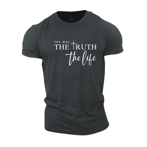 Men's The Way The Truth The Life Cotton T-Shirt