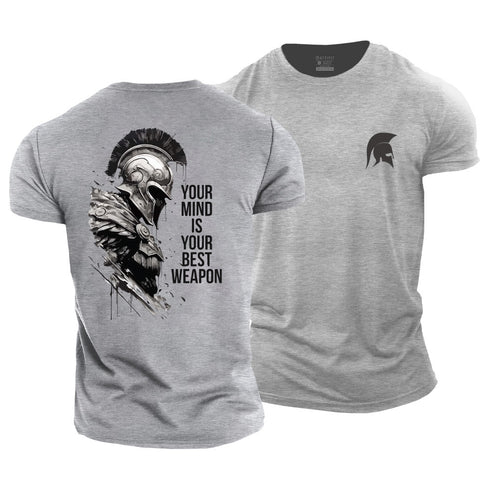 Men's Spartan Your Mind Is Your Best Weapon Cotton T-Shirt