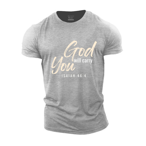 Men's God Will Carry You Cotton T-Shirt