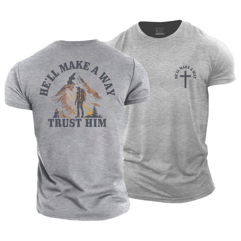 Men's He'll Make A Way Cotton T-Shirt
