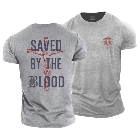 Men's Saved By The Blood Cotton T-Shirt