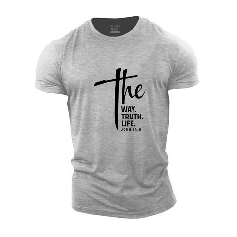 Men's The Way The Truth The Life Cotton T-Shirt