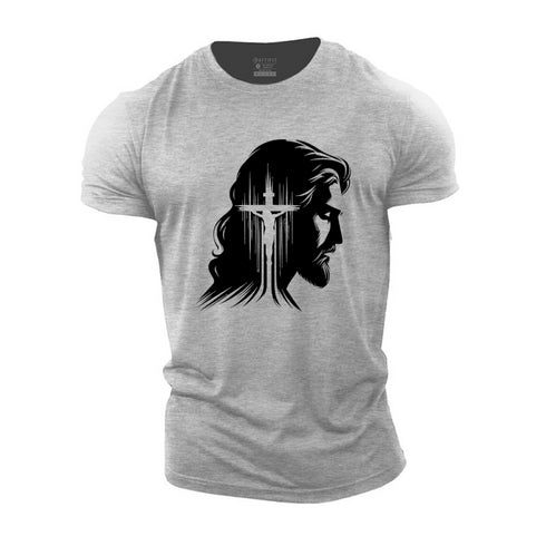 Men's Jesus Cross Cotton T-Shirt