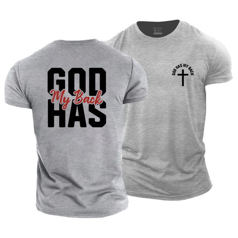 Men's God Has My Back Cotton T-Shirt