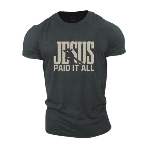Men's Jesus Paid It All Cotton T-Shirt