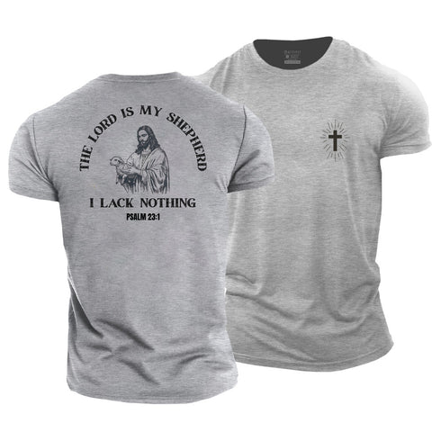 Men's THE LORD IS MY SHEPHERD Cotton T-Shirt