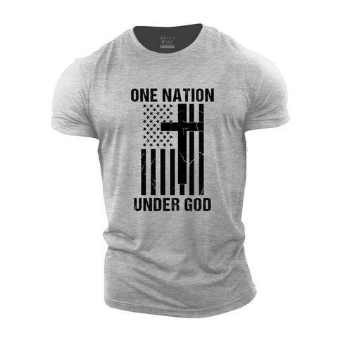 Men's One Nation Under God Cotton T-Shirt