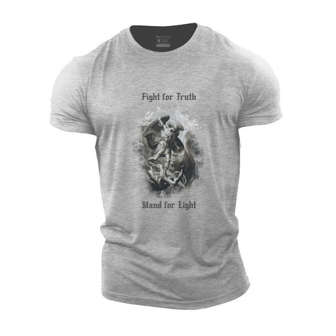 Men's Fight for Truth Stand for Light Cotton T-Shirt