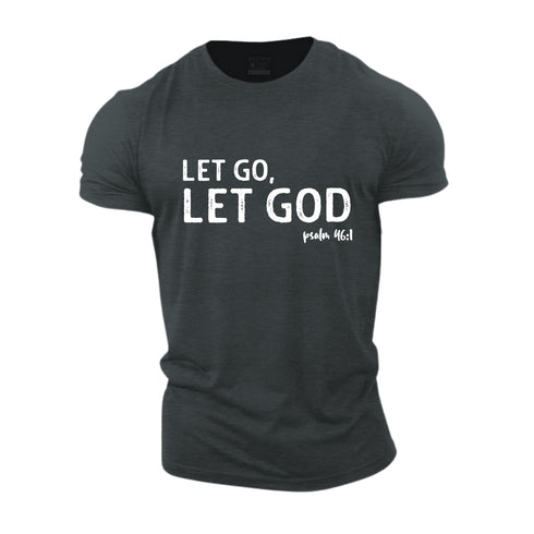 Men's Let God, Let Go Cotton T-Shirt