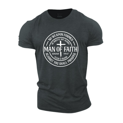 Men's Man Of Faith Cotton T-Shirt