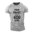Men's Pray Trust And Let God Led Cotton T-Shirt