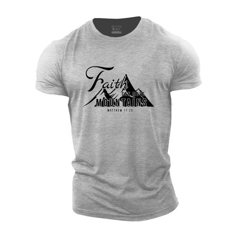Men's Faith Can Move Mountains Cotton T-Shirt