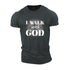 Men's I Walk With God Cotton T-Shirt