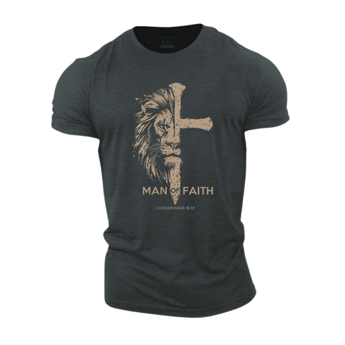 Men's Man of Faith Cotton T-Shirt