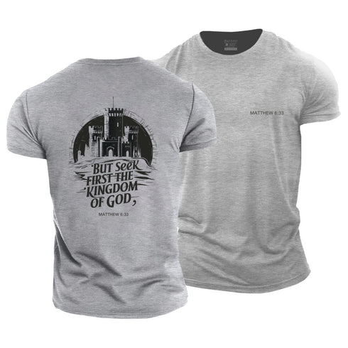 Men's But Seek First The Kingdom Of God Cotton T-Shirt
