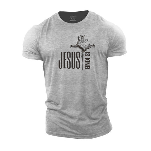 Men's Jesus Is King Cotton T-Shirt