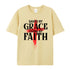 Unisex Saved By Grace Living By Faith Cotton T-Shirt