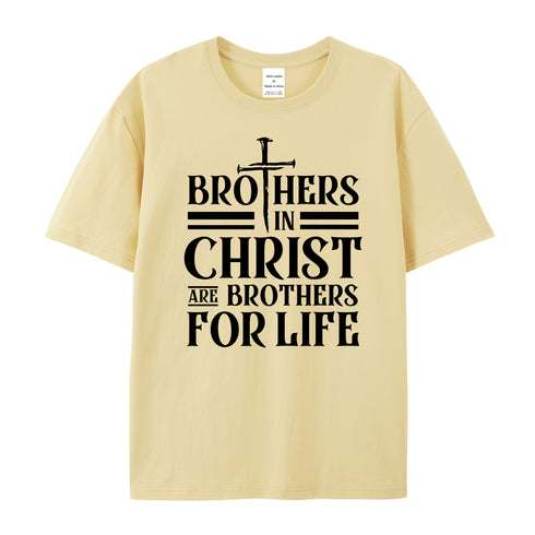 Unisex Brothers In Christ Cotton T-Shirt