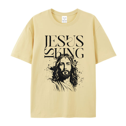 Unisex Jesus Is King Cotton T-Shirt