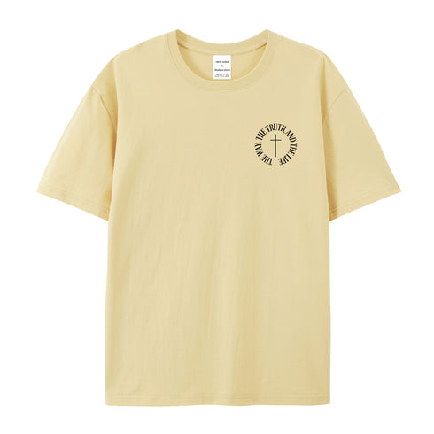 Men's Jesus The Way The Truth And The Life Cotton T-Shirt