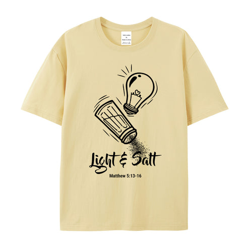Unisex Light And Salt Cotton T-Shirt