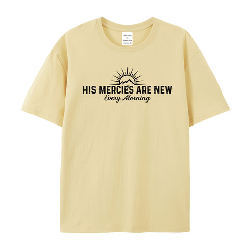 Unisex His Mercies Are New Every Morning Cotton T-Shirt