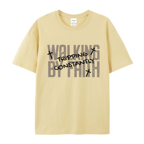 Unisex Walk By Faith Cotton T-Shirt