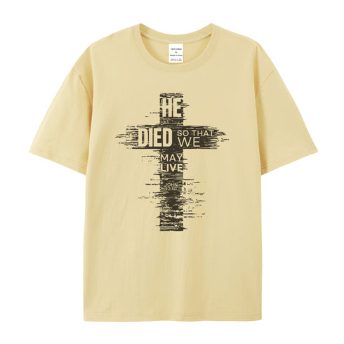 Men's We May Live Cotton T-Shirt