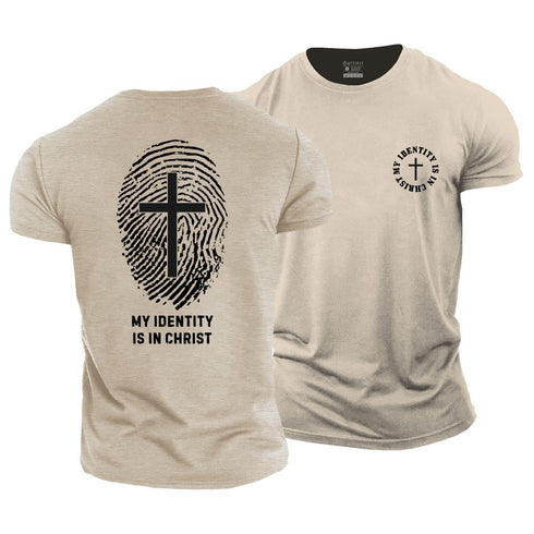 Men's My Identity Is In Christ Cotton T-Shirt