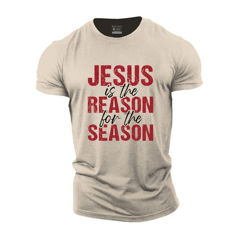 Men's Jesus Is The Reason For The Season Cotton T-Shirt