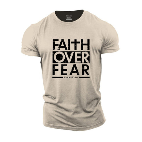 Men's Faith Over Fear Cotton T-Shirt