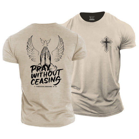 Men's Pray Without Ceasing Cotton T-Shirt