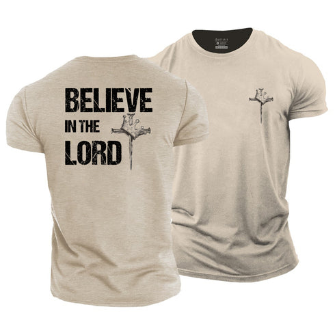 Men's Believe In The Lord Cotton T-Shirt
