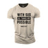 Men's With God All Things Are Possible Cotton T-Shirt