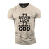 Men's It's Never Luck It's Always God Cotton T-Shirt