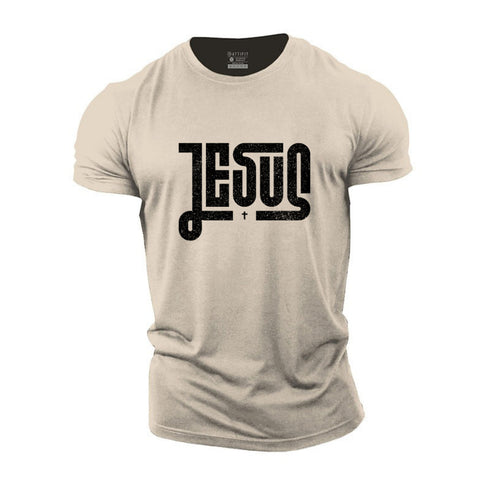 Men's Jesus Cross Cotton T-Shirt