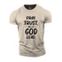 Men's Pray Trust And Let God Led Cotton T-Shirt