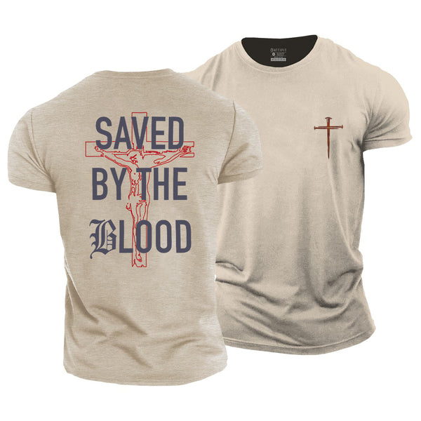 Unisex Saved By The Blood Cotton T-Shirt