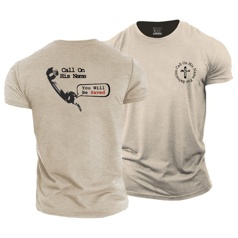 Men's Call On His Name For Salvation Cotton T-Shirt