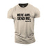 Men's Here Am I Send Me Cotton T-Shirt