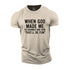 Men's When God Made Me Cotton T-Shirt