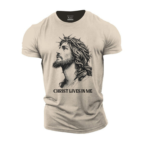 Unisex CHRIST LIVES IN ME Cotton T-Shirt